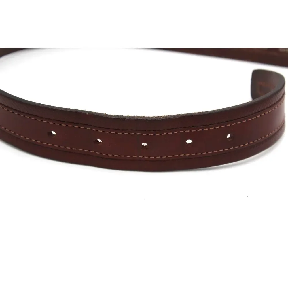 Cinture DAutore Leather Belt Size 36 Brown Made In Italy Genuine Leather Classic